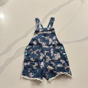Matilda Jane Blue Floral Kids Overalls